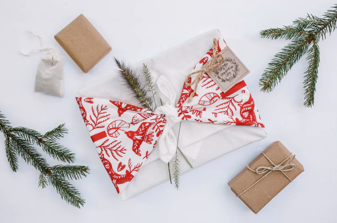 Winter Day Furoshiki Gift Wrap